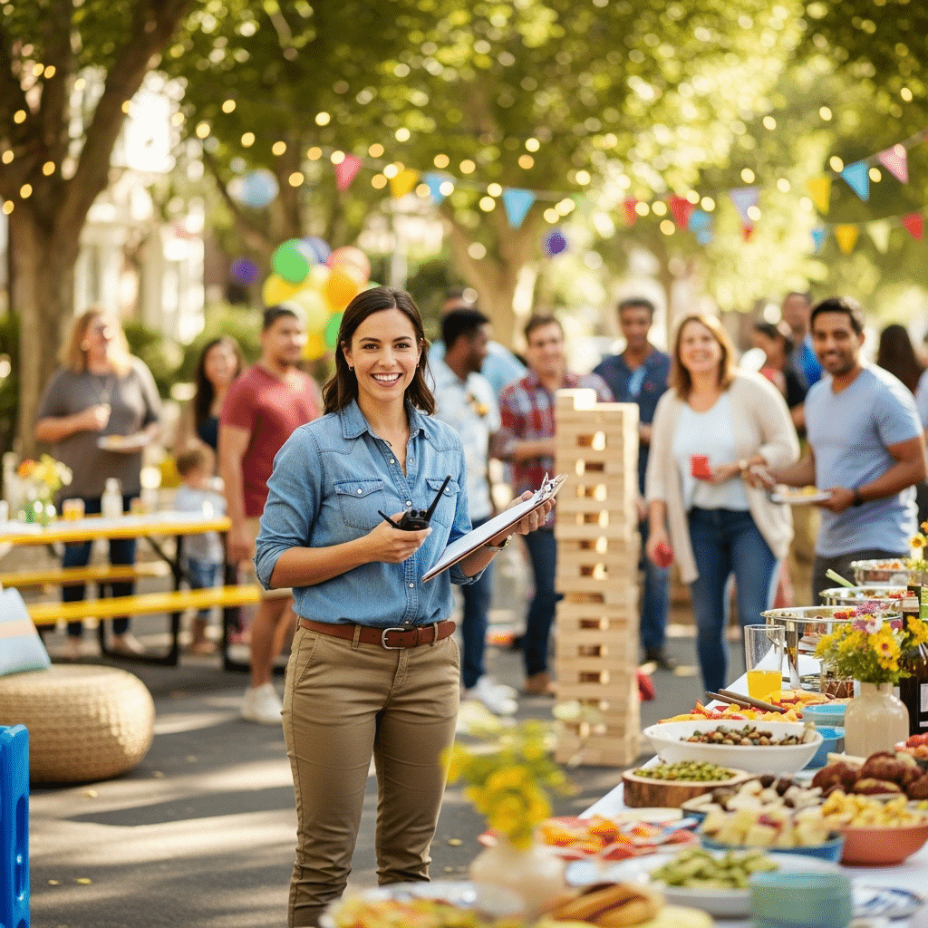 illustration de Quand Julie a sauvé sa fête de quartier: récit d'une logistique improvisée