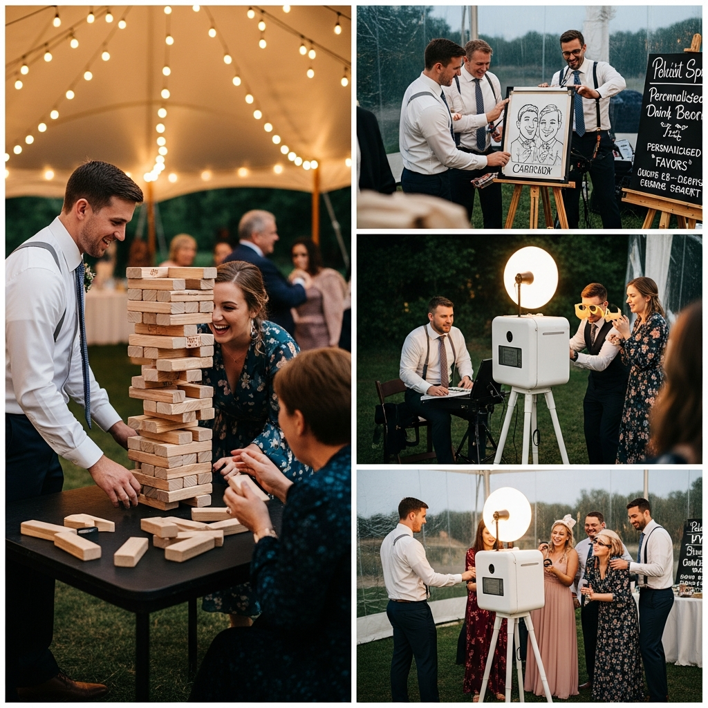 illustration de Le guide complet des animations interactives pour mariage